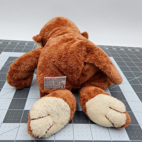 Ty Pluffies Dangles Brown Cream Monkey 10 In Plush Stuffed Animal Lovey Tag 2002 - Picture 7 of 12